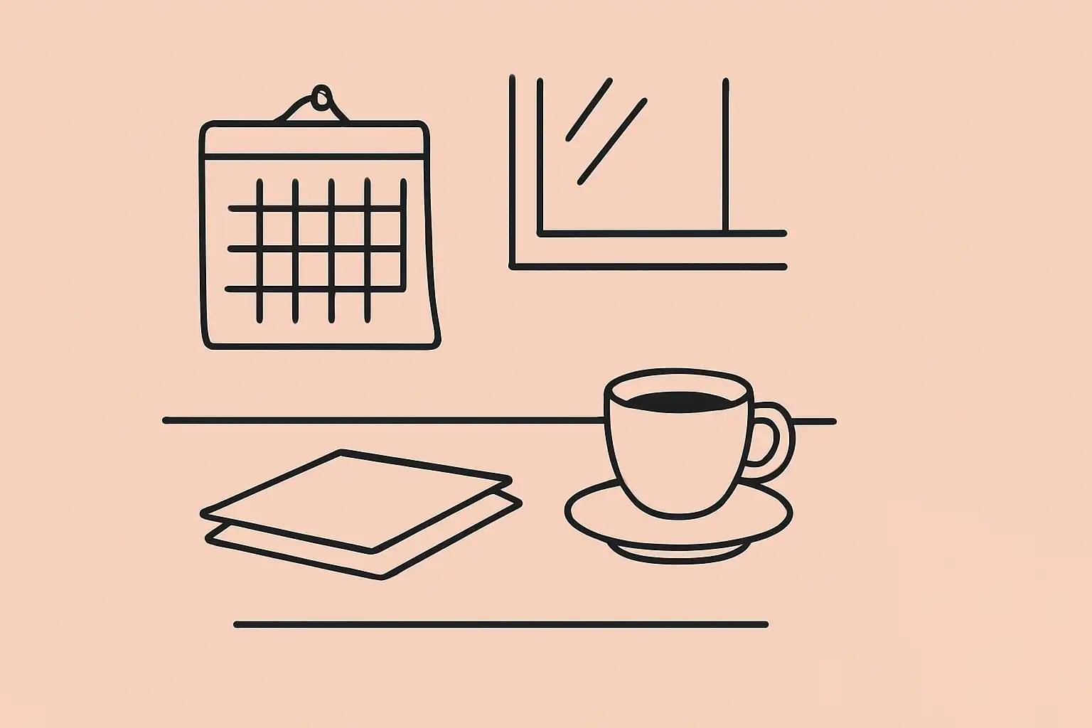 Wall calendar on a restaurant office desk with morning light, representing 2026 compliance planning