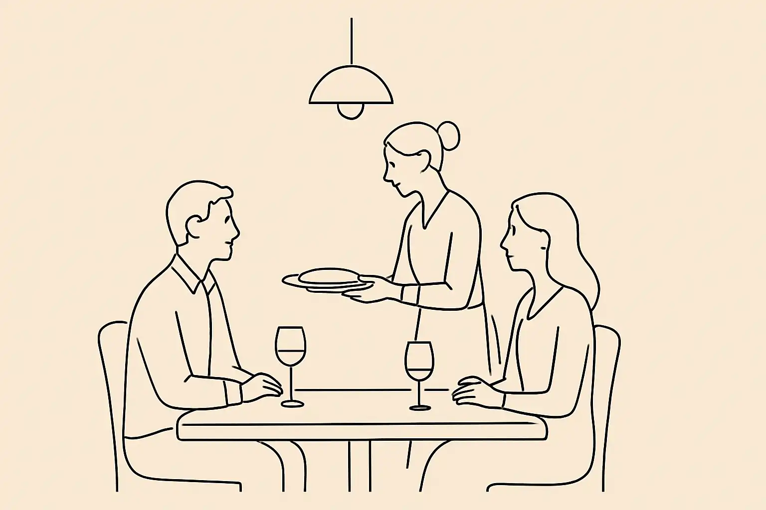 Salle de restaurant montréalais avec service attentif, ambiance chaleureuse