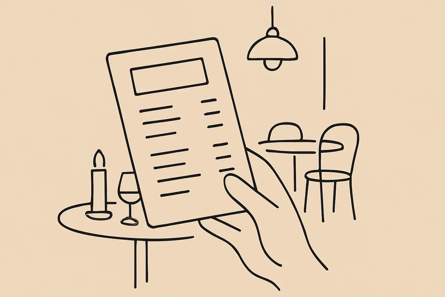 Restaurant operator updating menu prices on a chalkboard