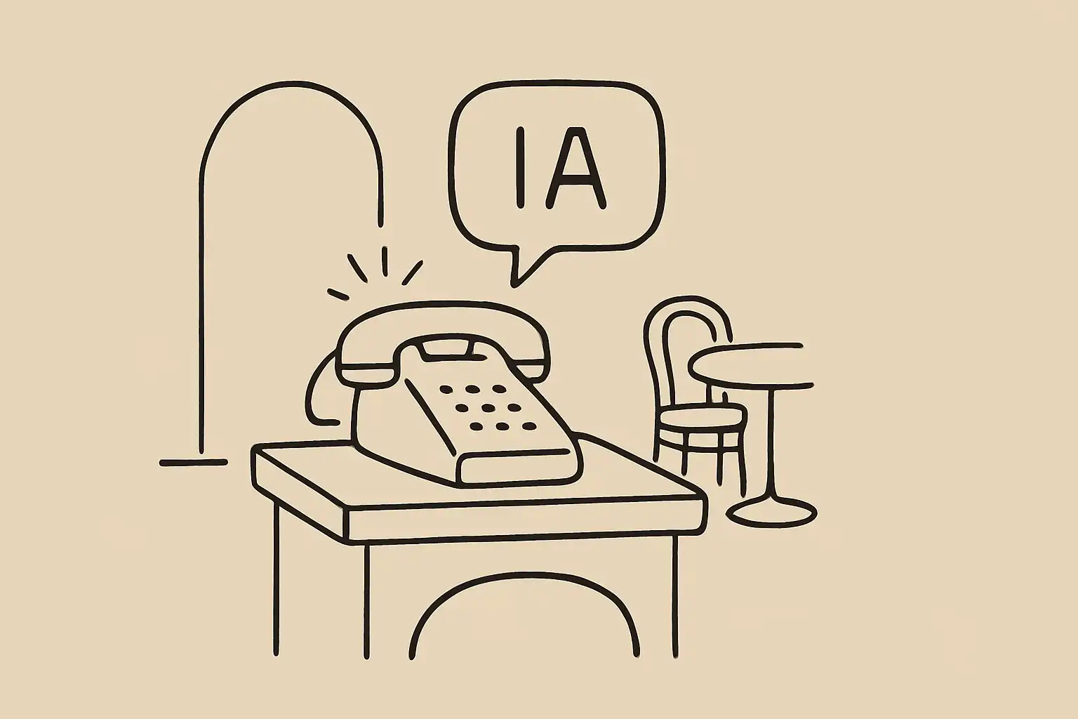 Téléphone mural de restaurant raccroché près du passe, à côté d'un carnet de réservations ouvert.