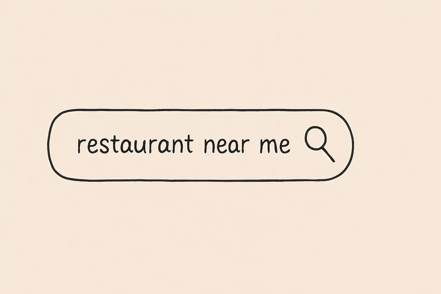 Restaurant near me search box